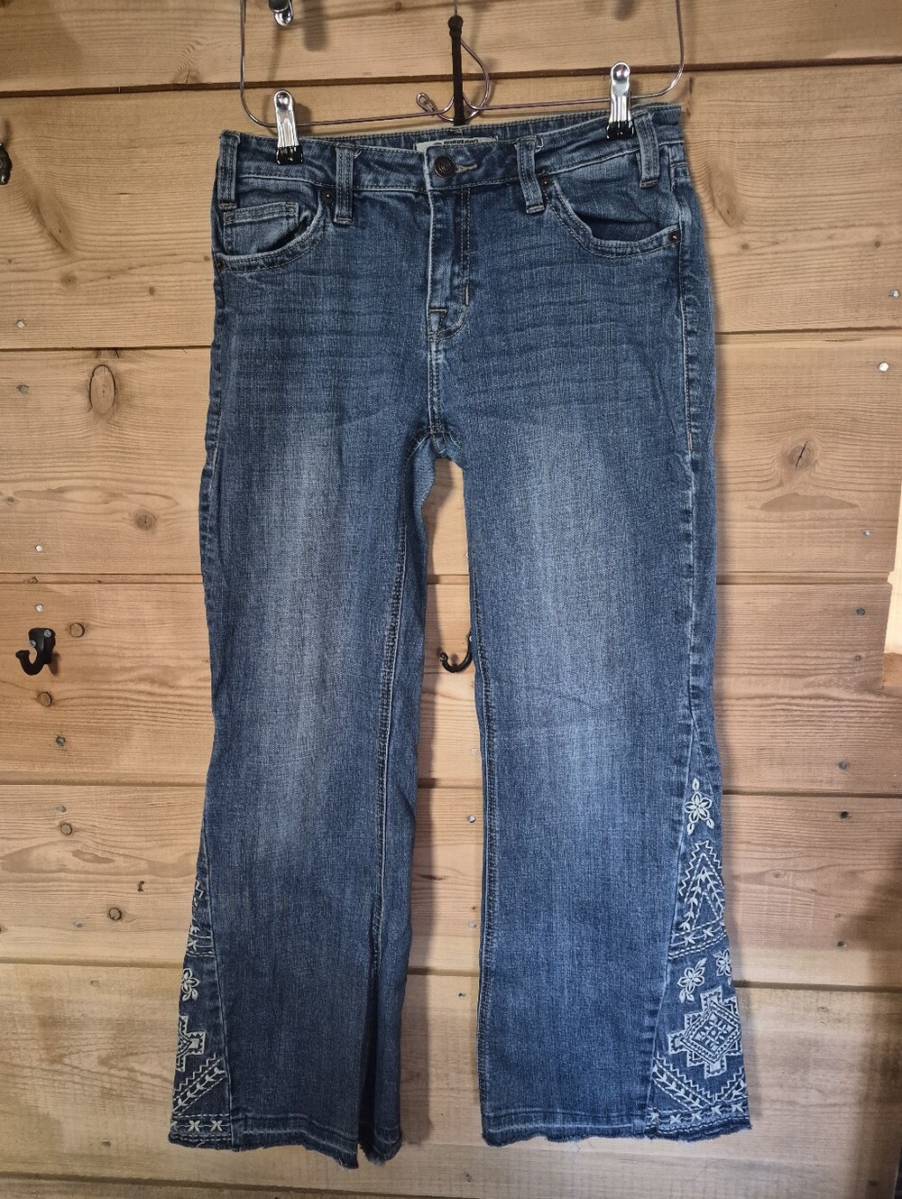 Rock & Roll Flare Decorated Jeans